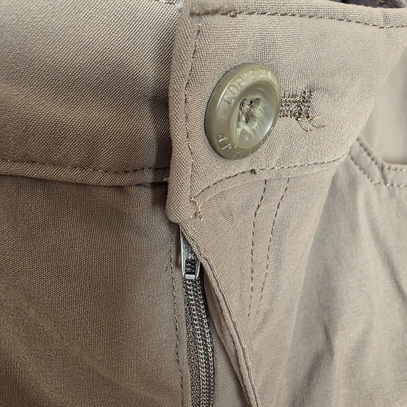 Eddie Bauer Olive Fleece Lined Tech Pants Sz 36×30 Hiking Outdoor Trails Granola - Picture 6 of 16